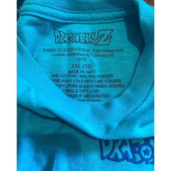 Dragon‎ Ball Z Shirt  2XL Blue Vegetta Arms Crossed Boys Girls - Picture 3 of 5